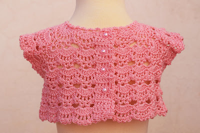 5 -Crochet Imagen Canesú rosa a crochet y ganchillo por Majovel Crochet