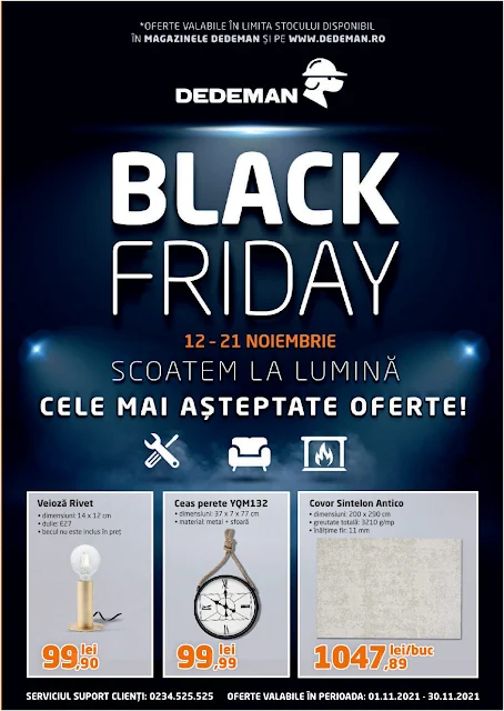 DEDEMAN Catalog - Brosura 1-30.11 2021→ BLACK FRIDAY 12-21.11