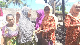 Pengurus DWP Selayar Bantu Korban Kebakaran Di Tile-Tile