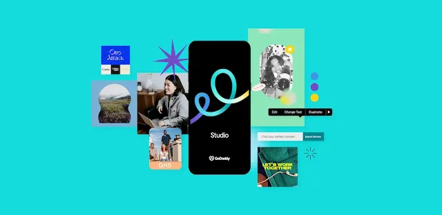 تنزيل GoDaddy Studio  تطبيق لإضافة نص وتحرير الصور للاندرويد