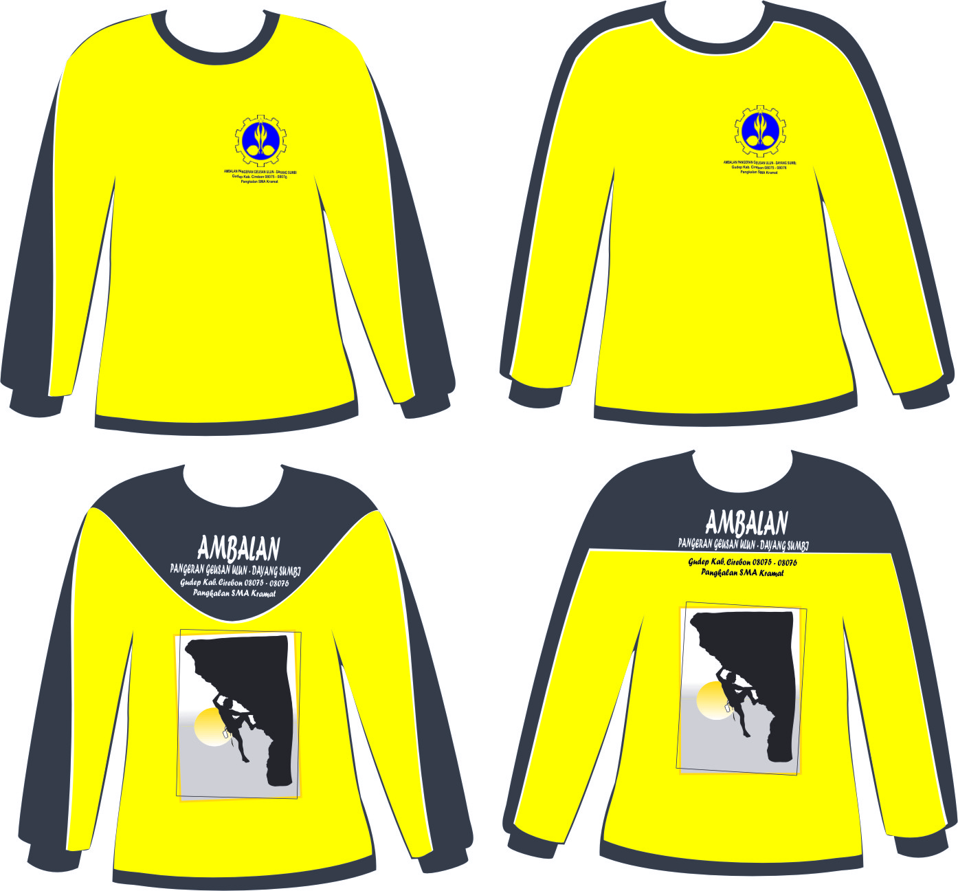 Contoh Desain Kaos Lapangan Pramuka