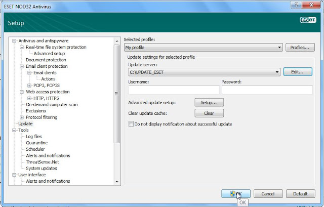 Cara Update Offline Antivirus ESET 