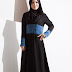 60148 ~ Nada Layered Belt Panel Sleeve Jubah Dress (RM95)