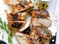 Mediterranean Grilled Balsamic Chicken with Olive Tapenade