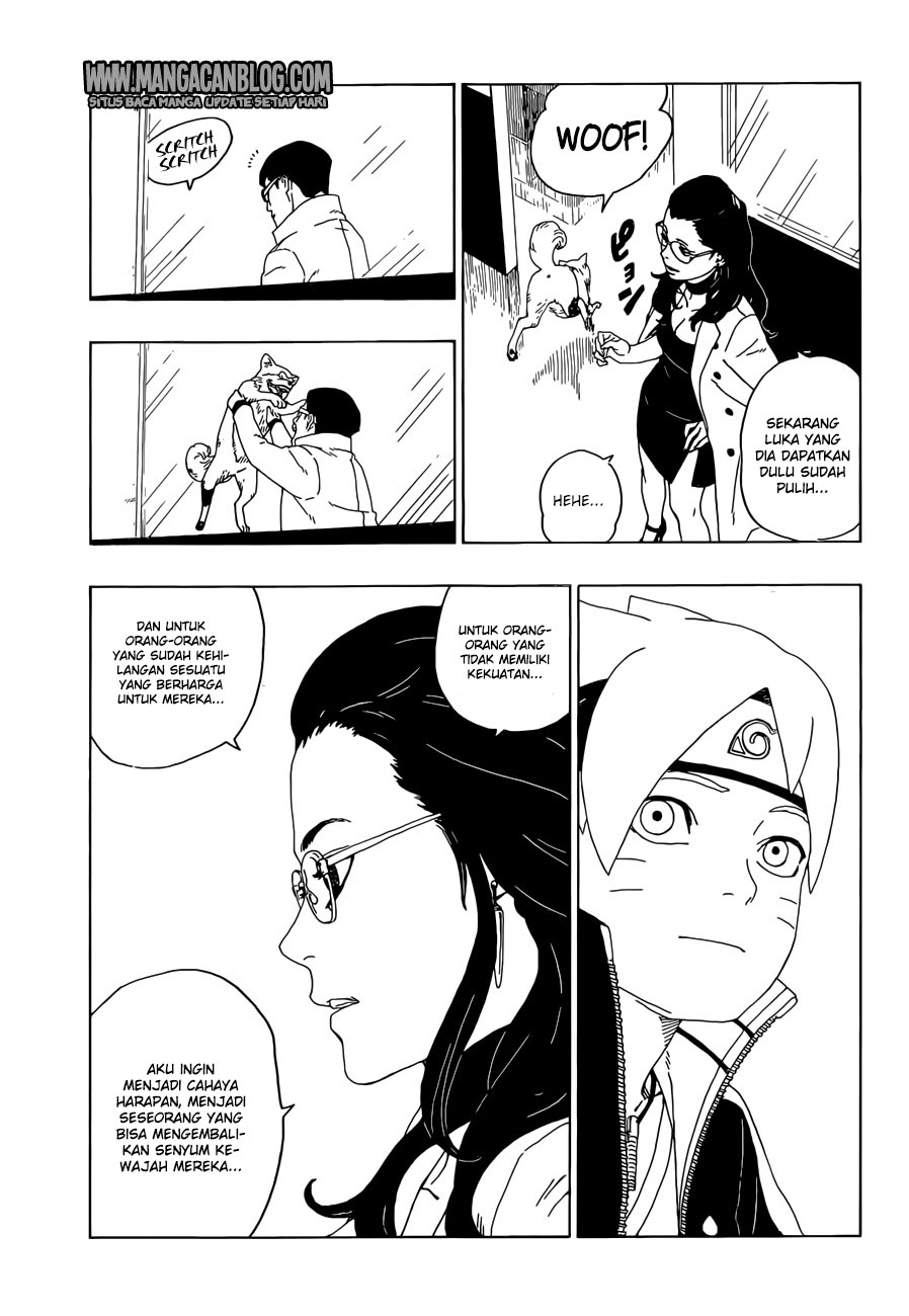 Boruto Chapter 18 Bahasa Indonesia  Tangan-Spoiler Boruto 19-Mangajo 20