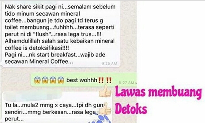 Min Kaffe Membuang Toksid Dalam Perut