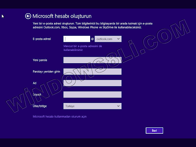 Windows 8.1 Kurulum