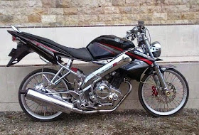 Foto Modifikasi Yamaha Vixion Hitam