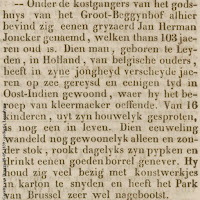 Artikel waarin een korte beschrijving van Jean Herman Jonckers (1734-1844) word weergegeven.