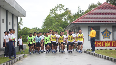 Personel Lanudal Biak Laksanakan Samapta Periodik Semester I TA 2024