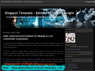Blogger Templates,Batman-The Dark Knight