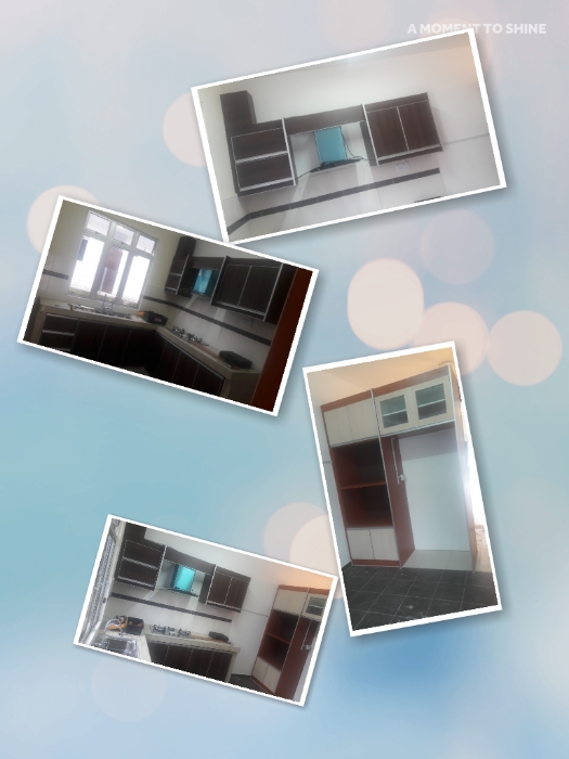 kabinet dapur terus dari kilang