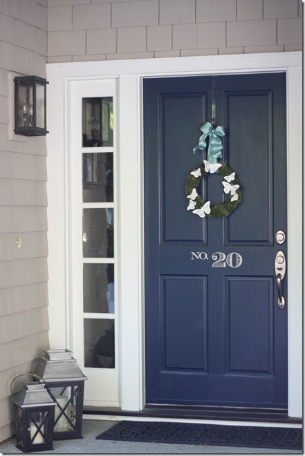 front door color pictures Navy Blue Front Door | 441 x 660