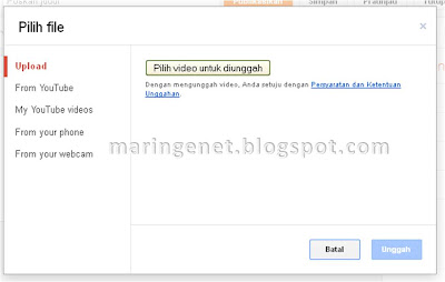 Menambahkan Video, Tampilan Baru Blogger