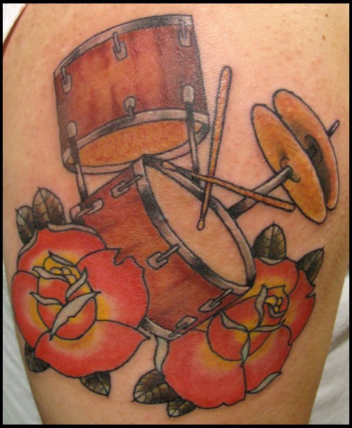  wanting to do his first tattoo. all he knew was that he wanted a drum in 
