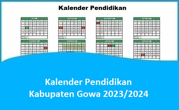 Kalender Pendidikan Kabupaten Gowa 2023/2024