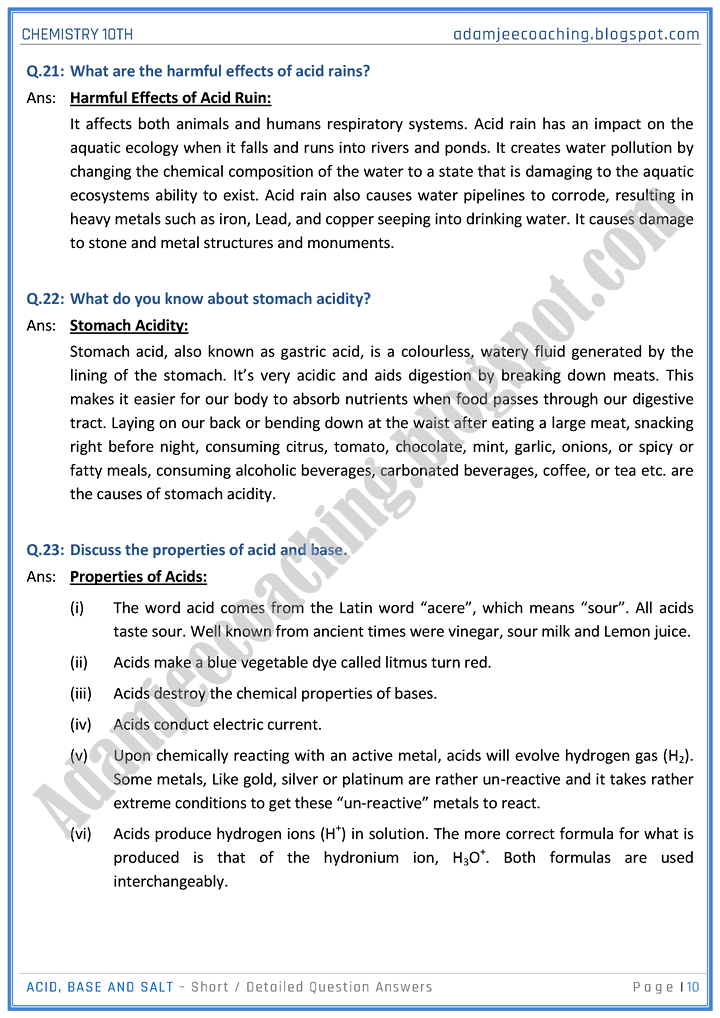 acid-base-and-salt-short-and-detailed-question-answers-chemistry-10th