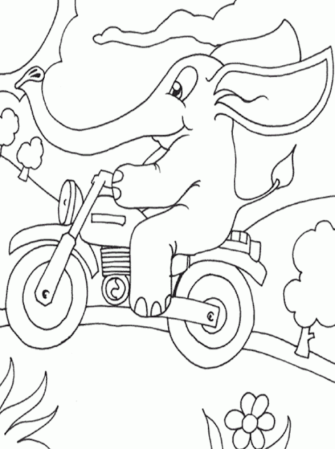 Kids Page: Elephant Coloring Pages | Printable Elephant Colouring