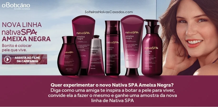 Produto grátis O Boticário Loção Hidratante Desodorante de Nativa Ameixa Negra