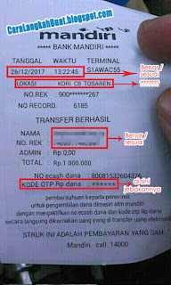 Penipuan di OLX OTP e-cash