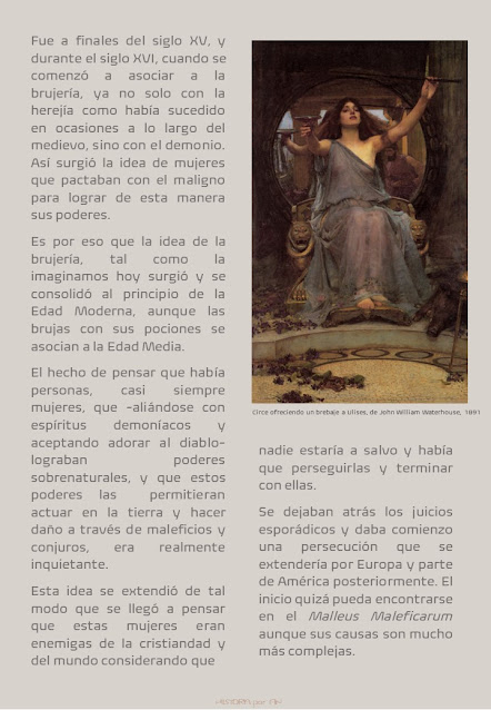 Cuadernillo sobre la caza de brujas en los siglo XVI y XVII