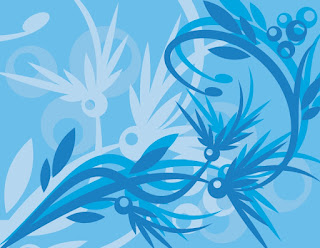 Vector Blue flower background