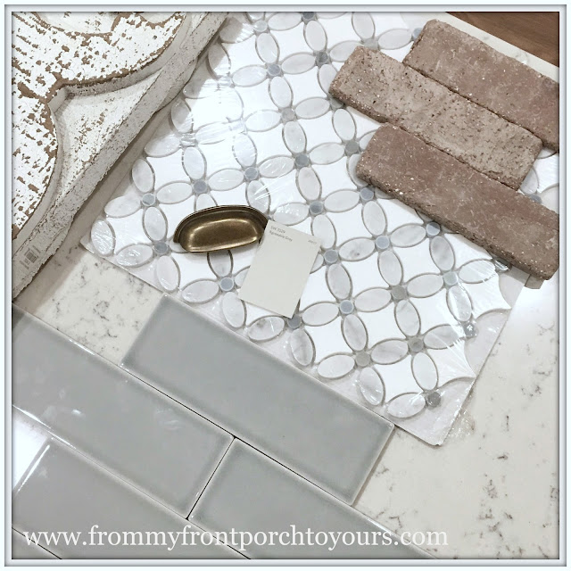 farmhouse kitchen DIY-Mosaic Flower-Subway-from my front porch to yours