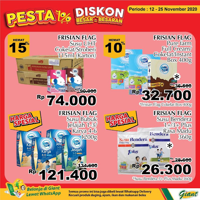 Promo PESTA Diskon SUSU BESAR BESARAN , Ada Susu Diamond Hanya 18 Ribuan (s.d 25 November 2020)