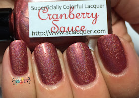 Superficially Colorful Lacquer Cranberry Sauce