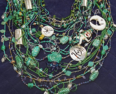 Overheard on a Saltmarsh, necklace by Carol Berry and Brian Kerkvliet, detail