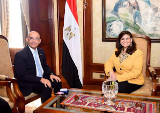 وزيرة الهجرة تستقبل عضو مجلس النواب عن المصريين بالخارج