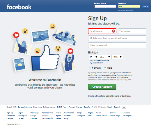 Facebook Com Login Sign Up Or Learn More