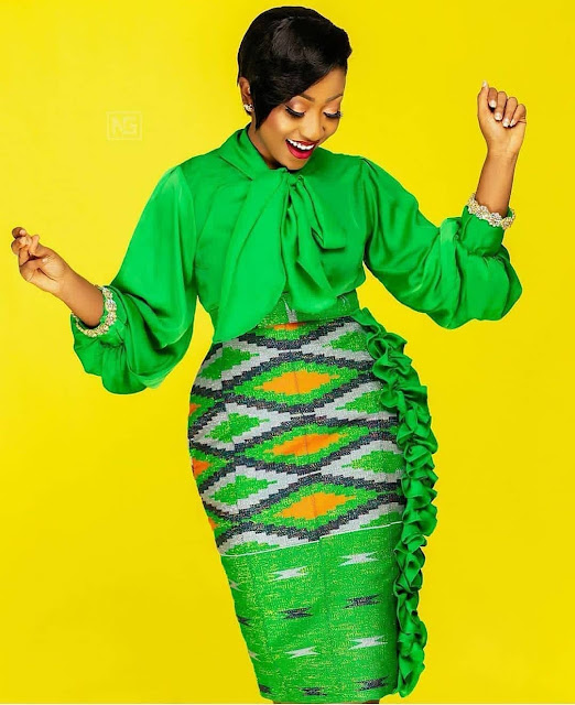 Elegant And Stunning Ankara Skirt And Aso Ebi, 2020