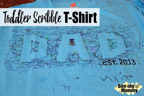Toddler Scribble T-Shirt for Dad or Mom