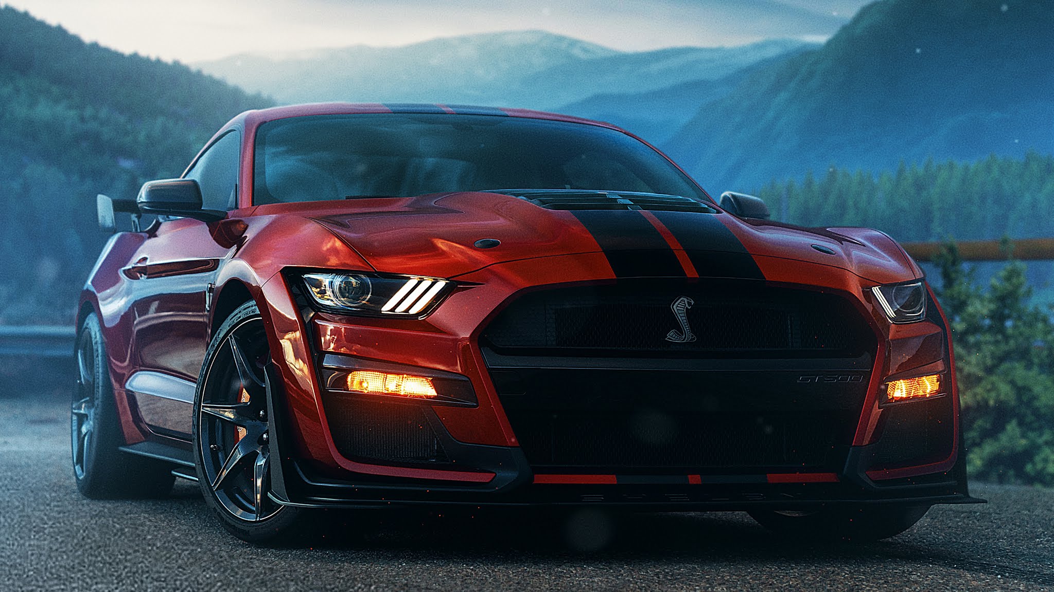Wallpaper Ford Mustang Gt, Muscle Car, 4k