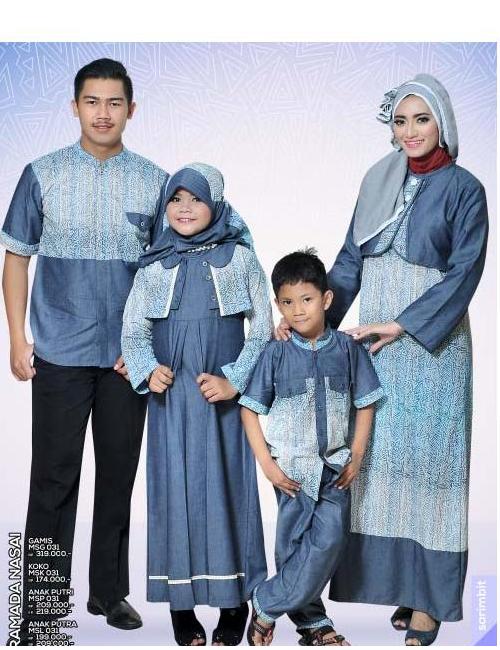 Model Baju  Muslim  Keluarga Terbaru 