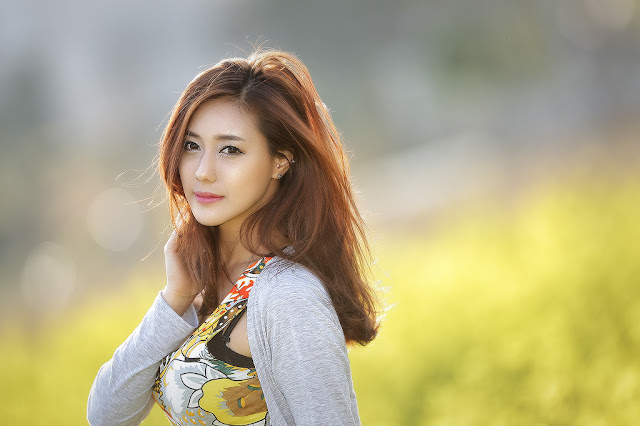 1 Kim Ha Yul Lovely Outdoor - very cute asian girl - girlcute4u.blogspot.com