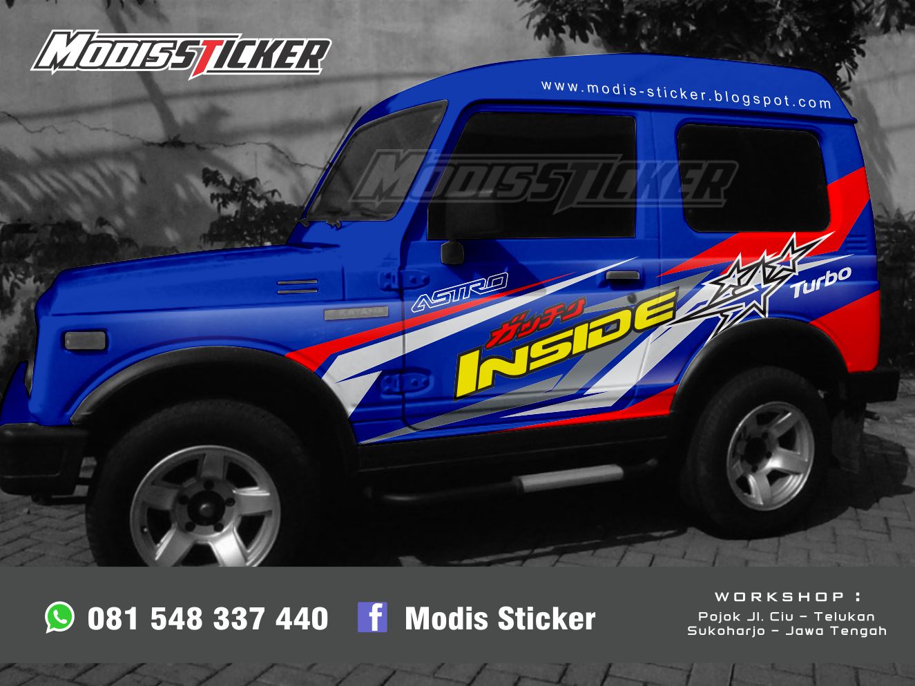 Photo Modifikasi Stiker Mobil Katana Modif Mobil