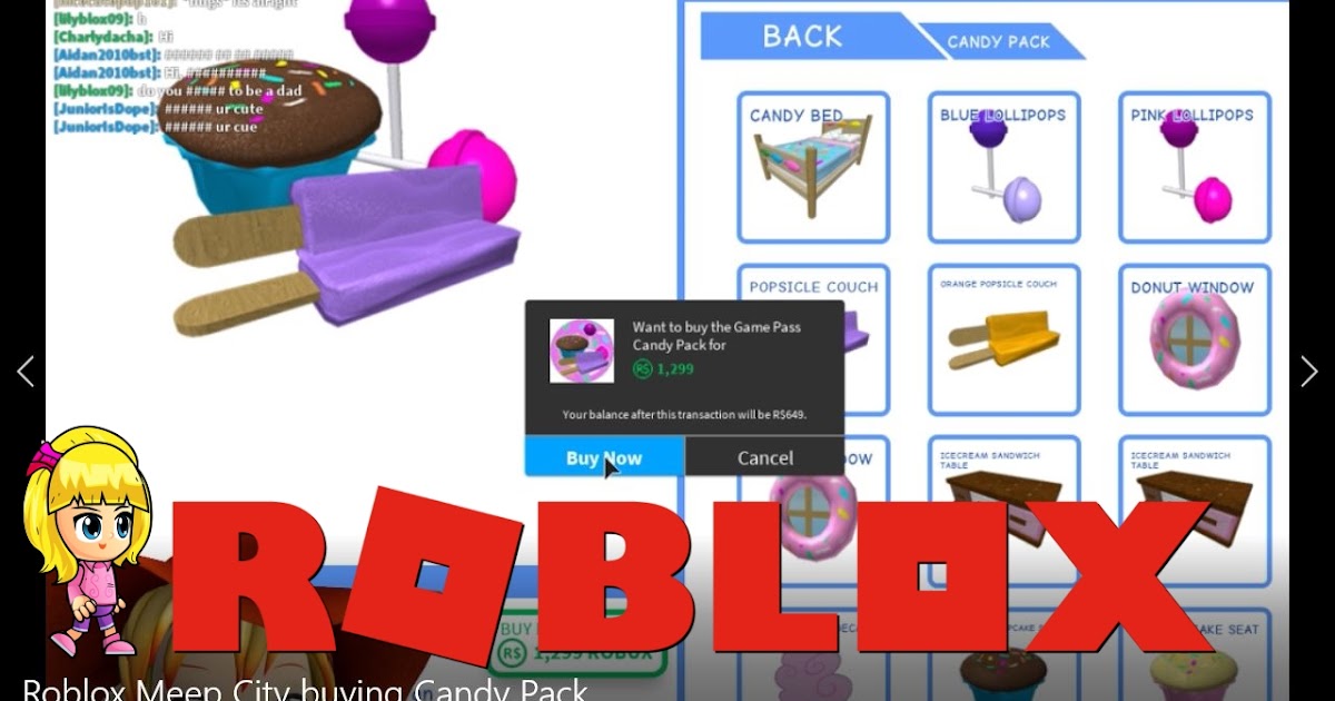 Chloe Tuber Roblox Meep City Gameplay Buying Candy Pack - roblox obby yammy xox