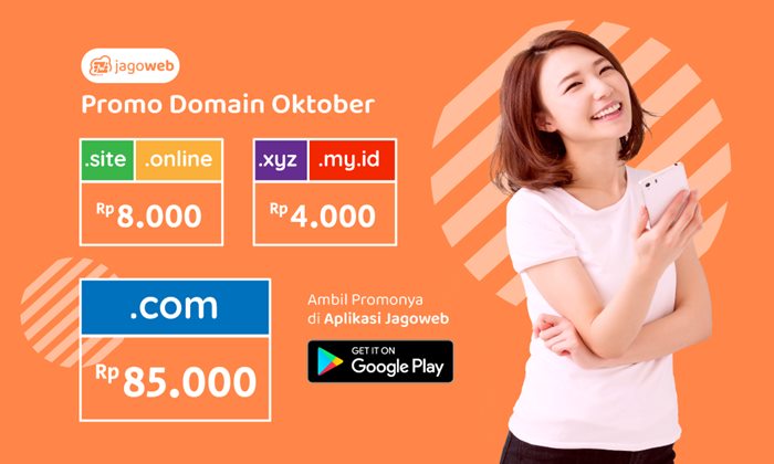 Promo Domain Jagoweb Oktober 2020 - JAGOWEB