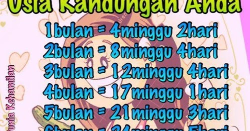 Cara Mengira Usia Kandungan Hamil