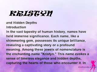 meaning of the name "KRISTYN"