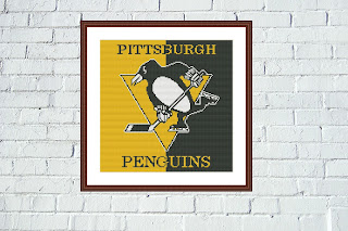 Pittsburgh Penquins cross stitch pattern - Tango Stitch