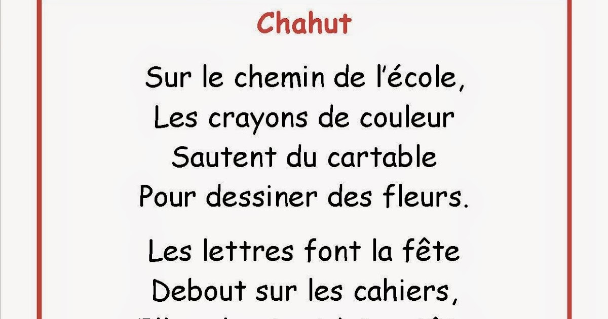 Les Cp Et Ce2 De L Ecole De Solaure Nos Poesies Les Cp Et Ce2 De L Ecole De Solaure Nos Poesies