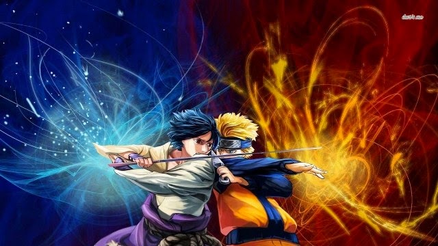 Download Wallpaper Gambar Wallpaper Naruto vs Sasuke