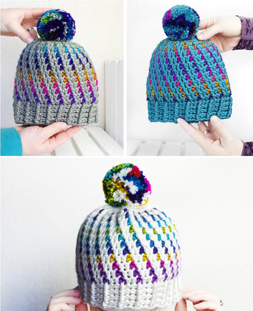 Crochet Swirl Beanie - Free Pattern