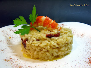 Risotto de bacallà i tomàquets secs