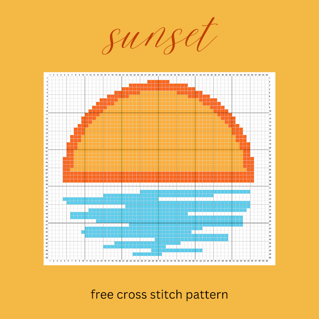 Sunset - Free Cross Stitch Pattern