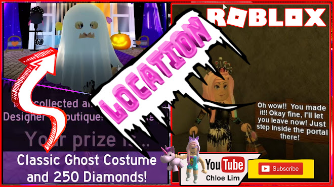 Roblox Royale High Halloween Event Gameplay! Miss Homestore! Classic Ghost Costume! Candy Locations!