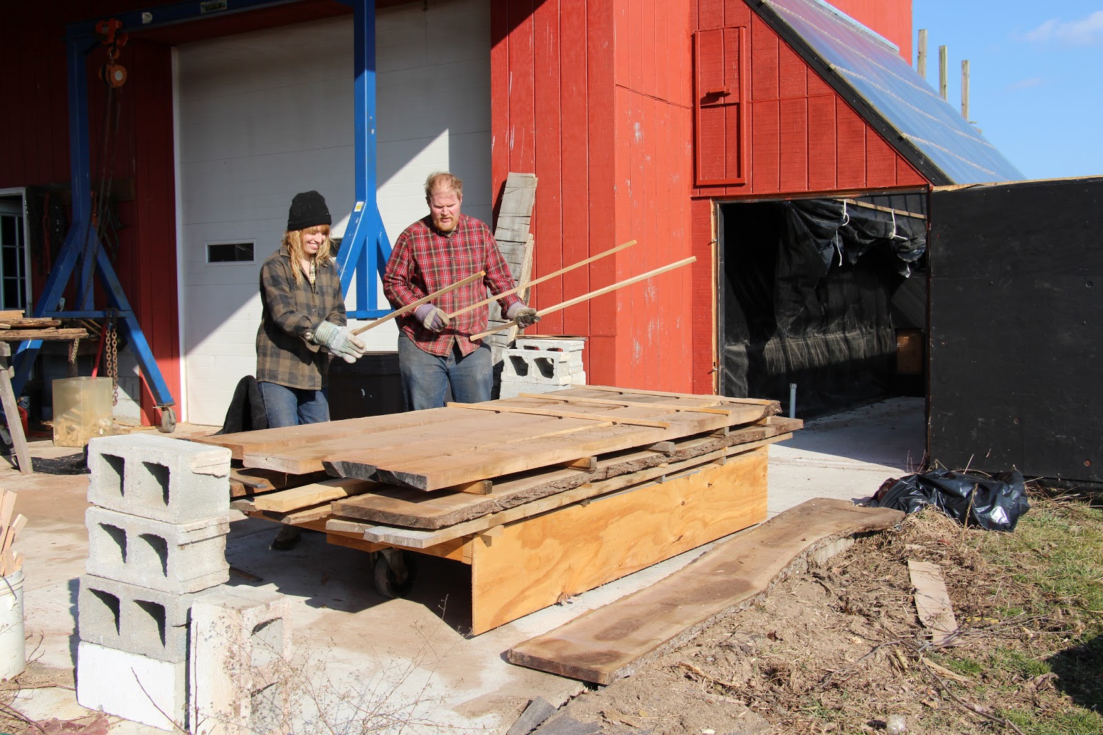 solar wood drying